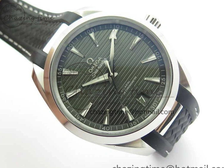 0407 TechFriendly Aqua Terra 150M Master Chronometers VSF 1:1 Best Edition Green Dial on Black Rubber Strap A8900 Super Clone (2 Straps) 7915